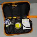 Soldering Iron Kit 80W LCD Adjustable Temperature 180-520 Solder Kit Electronics 13 in 1 Welding Tools with ON/OFF Switch, Solder Wire, Flux, 5 Soldering Tips, Desoldering Pump, Stand, Tweezers