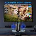 Digital Antenna for Smart TV Indoor, with Amplifier, Support 4K 8K 1080P for Smart/Old TVs-38FT Coax Cable