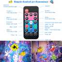 HAKUTA Christmas Projector Lights,HD Wave Ocean Effect LED Projector with 16pc Slides Patterns and Remote Control for Christmas, New Year, Birthday, Halloween, Thanksgiving Decor