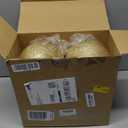 Liliful 4 Pcs Large Outdoor Christmas Ornaments Plastic Jumbo Fillable Balls Ornament Big Xmas Tree Hanging Decoration for Home Outside Holiday Lawn Yard Party (Glitter Gold)