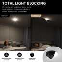 Recessed Light Cover, Can Light Covers 4 Pack 0% Translucent Half Shade Stick-On with Super Strong Double-Sided Tape, Solid Black, Easy Install for 4 Inch (4, 4 INCH)