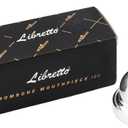 Libretto 12C Trombone Mouthpiece, 2m Silver Plated w/Vacuum Packing, Fits Small Bore Trombone, Alto Trombone & Baritone, Ideal for Beginner, Student, Jazz Player