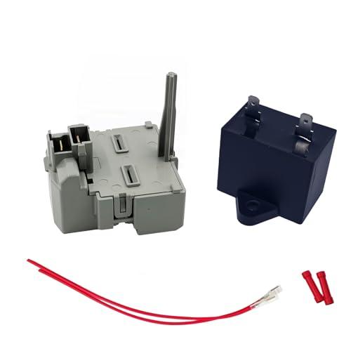 Uryazm WR08X22874 Refrigerator Relay and Overload Kit for Refrigerator Compressor Start Device