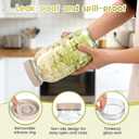 64oz Fermentation Jar, 2L Glass Fermenting Jar with Airlocks & Weights, Fermenting Kit for Sauerkraut, Pickling, Kombucha, Hot Sauce, Mead, Cider and More, Pack of 2