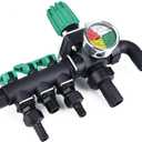 Jeffergrill 3 Way Hose Splitter Valve Brass Agricultural Sprayer Control Shut Off Heavy Duty Water Valve Adapter