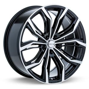 Alloy Wheel, Black Widow 17x7.5 5x108 ET40 CB63.4 Black Machined, Stock