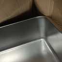 Stainless Steel Litter Box 2 Pack, 18"x14"x6"(Height) Medium to Large Cat Litter Box Easy Clean, Non Stick Metal Litters Boxes No Smell for Full-Grown Cats or Kitty/Kitten