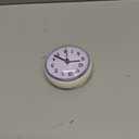 Betus Waterproof Bathroom Shower Clock with Large Suction Cup - Silent, Water Proof, Battery Operated Wall Clock for Toilet, Kitchen, Bedroom (White)