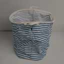 Sea Team 19.7 Inches Large Sized Waterproof Coating Ramie Cotton Fabric Folding Laundry Hamper Bucket Cylindric Burlap Canvas Storage Basket with Stylish Branch Black Design