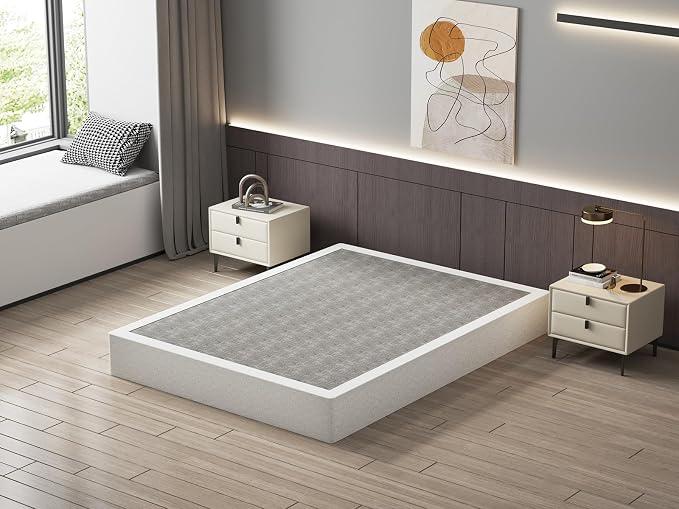 9 Inch Queen Box Spring, Heavy Duty Metal Mattress Foundation
High Profile Bed Base for Thicker Mattresses, 3000lbs Max Weight Capacity,Noise-Free,Tool-Free Assembly, Washable Cover