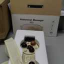 FSA Eligible Items Only List Electric Abdominal Massager, Heated Stomach Massager Device for Constipation, Gas, Bloating & Reflux, Soothing Kneading Belly Massager for Digestive Comfort HSA Items (White)