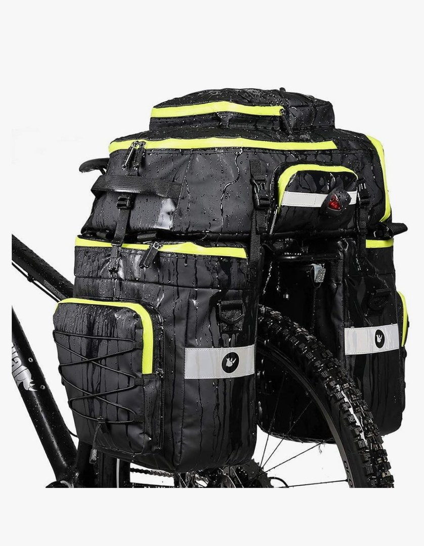 Rhinowalk Bike Pannier Bag Set for Bicycle Cargo Rack Saddle Bag Shoulder Bag Laptop Pannier Rack Bicycle Bag Professional Cycling Accessories 3 in 1