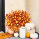 Uieke 72PCS Artificial Mums for Outdoors Fake Fall Outdoor Lavender Flowers Orange Calla Lilly and Autumn Daisy Mums Flowers No Fade for Outside Window Box Porch Planters Garden Thanksgiving Decor