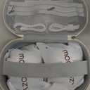 Momcozy M5 Hands-Free Wearable Breast Pump, Double-Sealed Flange for Baby-Like Comfort, 3 Modes & 9 Suction Levels, Portable Electric Pump – 24mm, 2-Pack Quill Gray