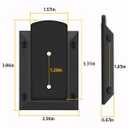 30Pcs Aluminum Deck Railing Brackets Connector for 2x4 Railing Wood Post with 180pcs Galvanized Wood Screws