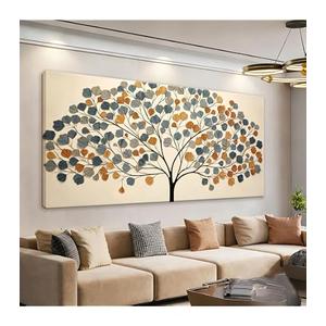 Abstract Colorful Feather Wall Art Decor 20"x40 