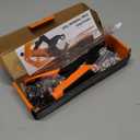 Heavy Duty Snap Fastener Tool, Snap Setter Tool with 100 Sets 4 Color Boat Cover Snaps, Snap Repair Kit, Repairing Boat Covers, Canvas, Fabric, Tarps (orange)