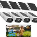 ELECCTV 2K Solar Camera Outdoor Wireless, 2.4/5 Ghz WiFi Cameras for Home Security,130-Wide View,Color Night Vision, IP65 Waterproof,2-Way Audio,Cloud/SD, Support Alexa