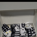Pack of 3, Yeeeasy Baby Rattle Cotton Socks and Wrist Rattle Strap Set, Infant Toys 3 6 9 12 Months, Baby Gifts for Boys and Girls, Develop Babies Sensory Toys, Black and White 