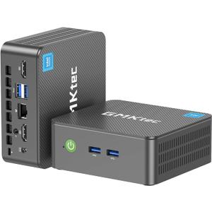 GMKtec G3 Plus Mini PC, Intel Twin Lake N150(Upgraded N100) 16GB RAM 512GB M.2 2280 SSD, Mini Desktop Computer Dual HDMI/WiFi6/BT5.2