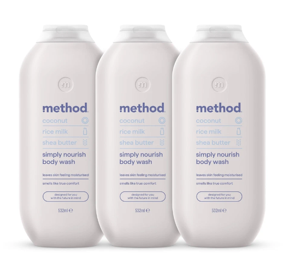 Method Body Wash, Simply Nourish, Paraben and Phthalate Free, 28 oz & Body Wash, Pure Peace, Paraben and Phthalate Free, 28 oz