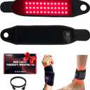 Red Light Therapy Belt for Wrist Hands, 660nm & 850nm Near-nfrared Light Therapy Wrist Belt with Heat, Flexible Arm Band for Stroke Hemiplegia Carpal Tunnel, Muscle Stiffness & Joint Pain Relief
