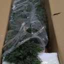 Nearly Natural 5-FT Artificial Cedar Tree, Indoor/Outdoor UV Resistant Faux Cedar Tree in Decorative White Planter for Front Porch Dcor