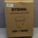 BYSNOW 250 Pack 9 oz Disposable Plastic Cups for Party, Plastic Wine Cups with Higher Heat Resistance (9oz 250pack)