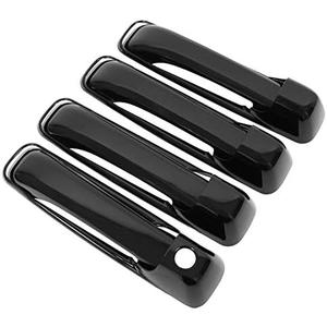 NewYall Gloss Black Exterior Door Handle Cover for Jeep Commander Grand Cherokee 2005-2010 for Ram 1500 2500 3500 2009-2018 Front Rear Left Driver Right Passenger Side
