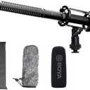 BOYA XLR Microphone, Shotgun Microphone BY-BM6060 with Shockmount Windscreen Mic for Camera DSLR External Condenser Professional Microphones for Video Interview ENG Film
