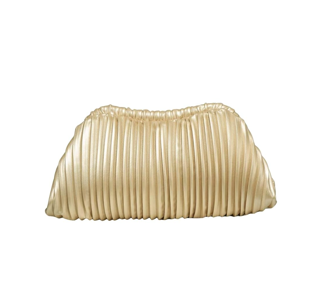 Verdusa Women's Ruched Evening Handbags Clutch Purses Pleated Cloud Crochet Bag
