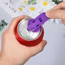 14 PCS Colorful Drink Can Protector Cap, Leakproof Soda Top Ring Opener Tool for Pop Coke Beer, Premium Plastic Shields Can Openers for Prevent Dust at Party BBQ Beach, Manual Easy Can Opener