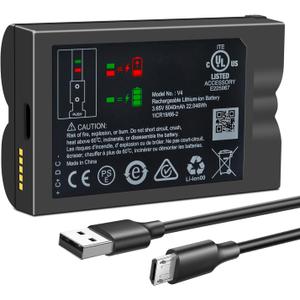 Replacement Battery for Ring Camera, Standard Actual Capacity v4 Battery for Ring-Doorbell-Camera 2/3/4/3plus, Stick Up Cam (2nd and 3rd Gen), Also for Spotlight Cam and Peephole
