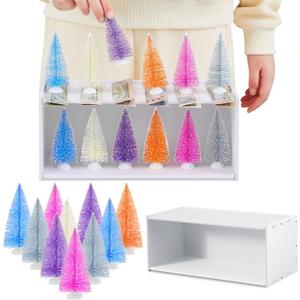 Marsui 13 Pcs Color Matching Game Kit Fun Challenge Group Family Adults Activity Indoor Outdoor for Adults Birthday Party Supplies (Christmas Trees)