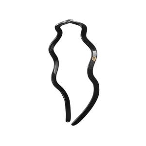 EVITA PERONI Wavy Glasses Headband Hair Band Designed for Eyewear, Comfortable Headbands for Women Fashion Thin Headbands Non Slip No Pressure, No Headache (Black)