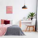 Stupell Industries The Dream Is Free Fashion Modern Pink Textured Word Design, 16.00" x 20.00", Gallery Wrapped Canvas