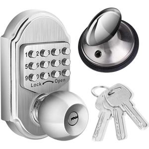 Bravex Keyless Entry Door Lock Deadbolt Keypad Sabbath Lock Stainless Steel 100% Mechanical Pass Code/Key No Risk of Low Power