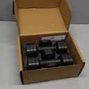 Zempox Adjustable Dumbbell Set of 2, 4 in 1 Free Weights Dumbbells Set for Women, Hand Weights for Women at Home, Each 2lb 3lb 4lb 5lb with TPU Soft Rubber Handle for Home Gym Exercise Training (Black)