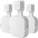 Wall Mount Holder for eero Pro Home WiFi System-Simple and Sturdy Wall Mount Holder Stand Bracket (NOT for eero 6 or eero pro 6), Without Messy Wires (White(3 Pack)