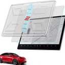 BASENOR Tempered Glass Screen Protector for Tesla Model Y 2020-2024 & 2017-2023 Model 3 Accessories 15" 9H Hardness Anti-Scratch Anti-Glare & Anti-Fingerprint Dashboard Touchscreen with Alignment Kit