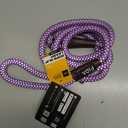 Fida Durable Slip Lead, 6 FT x 1/2" Heavy Duty Rope Leash for Large, Medium Dogs, No Pull Pet Training Leash with Highly Reflective, Purple