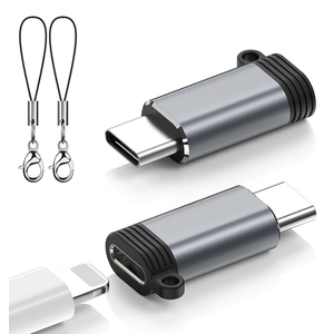 LERTOSEN Lightning to USB C Adapter 2 Pack, Fast Charging & Data Sync for iPhone 15/16/17 Pro/Pro Max, Charger Adapter Accessory (Not for Audio/OTG)