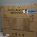 Cumbor 36.6-64" Extra Wide Baby Gate for Stairs, Dog Gates for Doorways, Auto-Close Pet Gate Indoor, Pressure Mounted Walk Through Safety Child Gate for Kids Toddler, Tall Pet Puppy Fence Gate, Brown