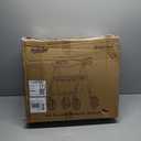 Walkers for Seniors Taller 5.3~7ft, Lightweight Foldable Rollator Walker, Built in Cable, Reinforced Aluminum Frame, 8" Big Rubber Wheels for All Terrain, 350lb Weight Capacity, Black