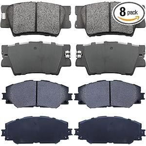 Front & Rear Ceramic Brake Pads Set for Toyota RAV4 20062012 2.4L 2.5L (Exc. 3rd Rows Seats), for RAV4 20132018 Only 2.5L LE, for Lexus HS250h 8PCS