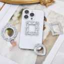 16Pcs Mini Picture Frames, Antique Tiny Silver Frames for Jewelry Display, Vintage Mini Museum Frames for DIY Photo Crafts Wedding Party Decor