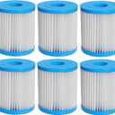 Type I Spa Hot Tub Filters Hot Tub Filter Replacement Cartridges Spa Inflatable Filter for 300/330 Gal/H Filter Pumps (6)