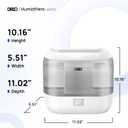 Dreo Smart Humidifiers for Bedroom, Top Fill 4L Supersized Humidifier Large Room with 28 dB, 36H Runtime, Touch/APP/Voice Control, Nightlight, Cool Mist Humidifiers for Baby, Plants, Indoor, Grey