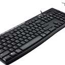 Logitech MK200 Media Combo Wired Keyboard and Mouse, Full-Size Keyboard with Easy-Access Media Controls, High-Definition Optical Mouse, Plug and Play USB Connection Black
