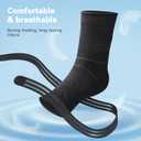 Ankle Brace for Men & Women [X-Shaped Compression & Breathable Mesh] Adjustable Ankle Compression Sleeve With 2 Gel Pads,Ankle wrap for Plantar Fasciitis Relief, Achilles Tendonitis, Swelling, Pain Relief & Injury Recover (Small, Black)